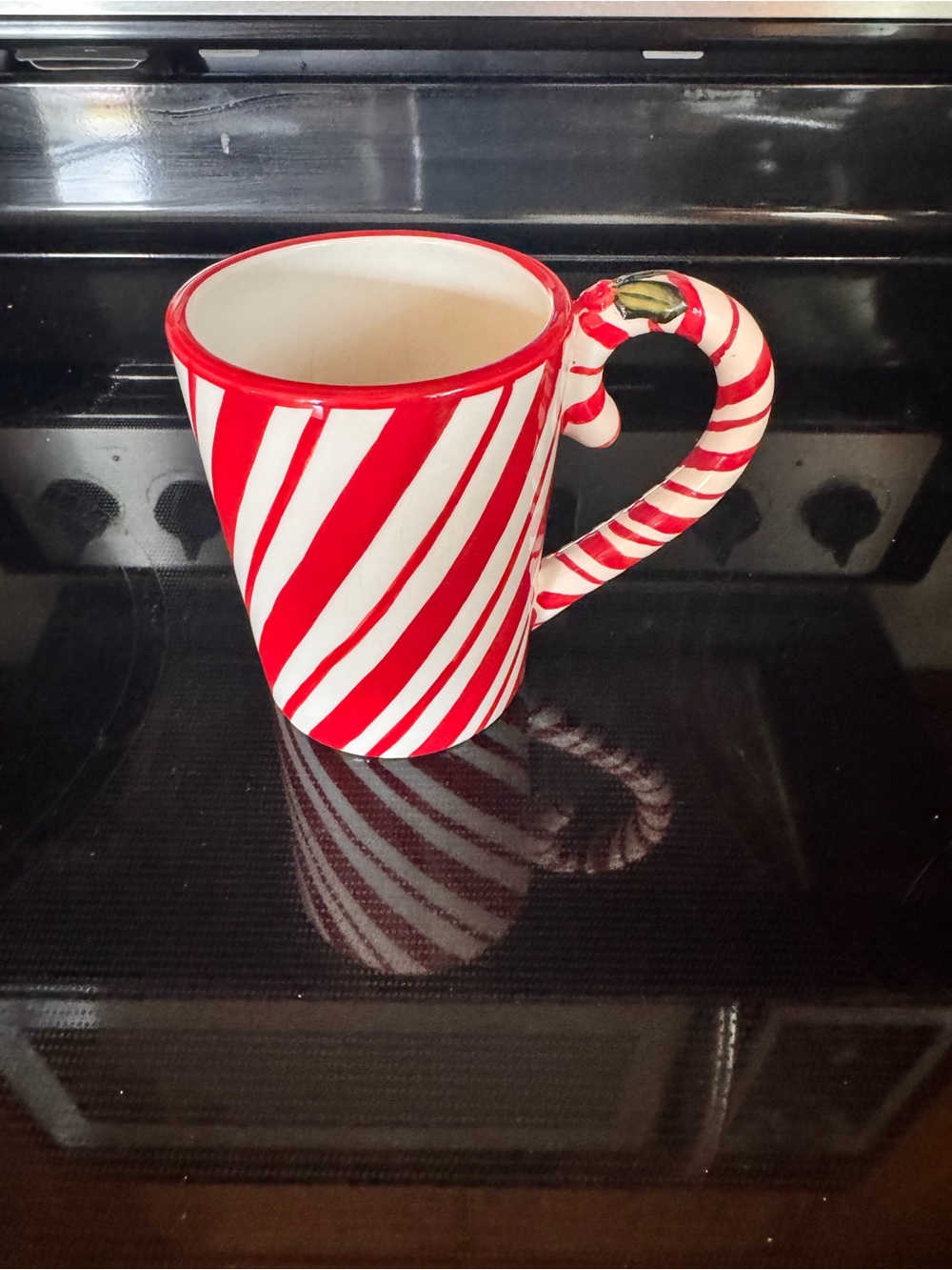 Vintage Peppermint Candy Cane Handle Christmas Mug | Park Designs |